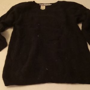 Clearance!  Hip length black Rafaella sweater